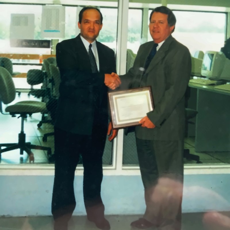 Receiving the Top 2% Instructor award, Computer Learning Centers USA
